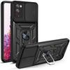 Для Samsung S20 5G S 20 FE S20 Ultra S20 Plus Бампер Задняя крышка Ударопрочный Металлический Магнитное кольцо Броня Чехлы для телефона