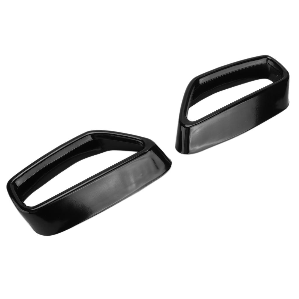 2pcs Exhaust Tail Pipe Tip Cover Gloss Black Replacement for 5 Series G30 G38 2018‑2021