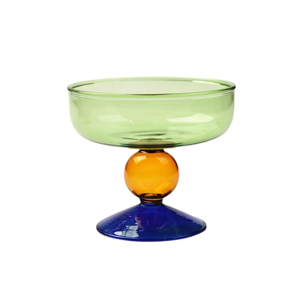 High Feet Glass Ice Cream Bowl 270 ML Dessert Cup Exquisite Fruit Salad Bowl  Cafe