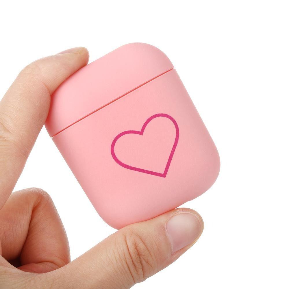 Hard PC Airpods Case Love Heart Earphone Case Fashion Fashion Earphone Accessories