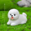 1Pc Resin Craft Miniature Figure Tiny For Bonsai Microlandscape Fairy Garden Decor Cute Small Dog Puppy Animal Decoration