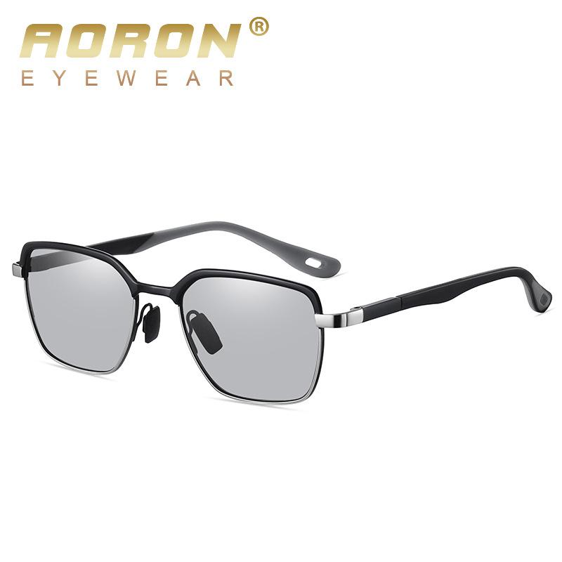 aoron Polarized Sunglasses Men's Driving Color-Changing Sunglasses Business Driver Driving Color-Changing Sunglasses