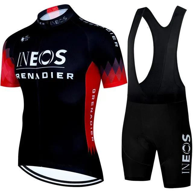 Cycling Uniform Mens Blouse Mtb Clothing Professional Shirt Jersey Shorts Man Bike Outfit Bretele Ciclismo Masculino