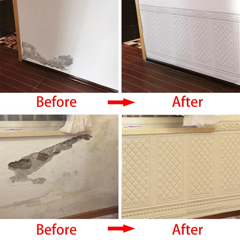 Водонепроницаемые настенные наклейки DIY 3D Теплые настенные украшения для спальни Современная гостиная Самоклеящиеся обои Покраска Товары для дома