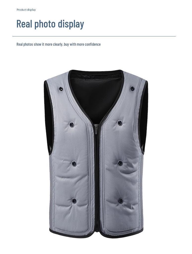 Унисекс летний охлаждающий жилет с циркуляцией ледяной воды