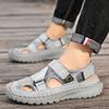 New Arrival Man Sandals Fashion Hollow Out Beach Footwear Anti-collision Toe Wading Aqua Shoes Comfy Breathable Men Summer Shoes