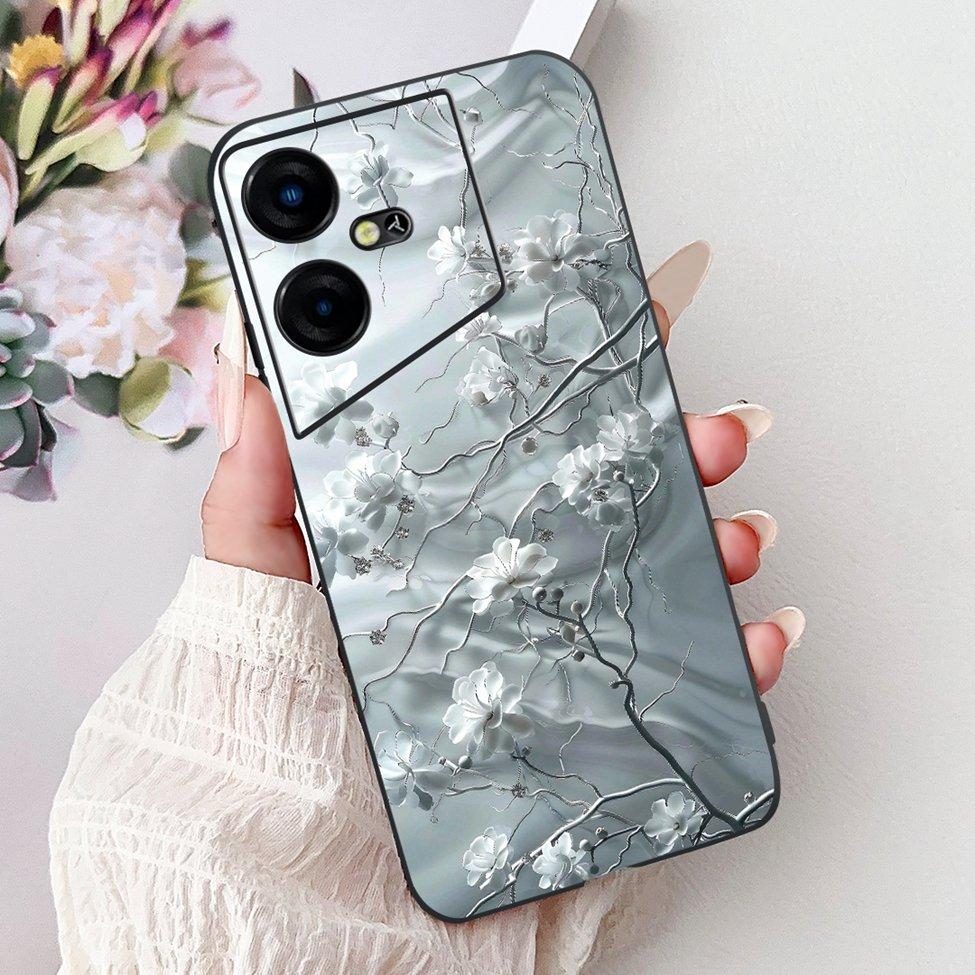 6,82'' Для Tecno Pova Neo3 LH6n Задняя крышка Для Tecno Pova Neo 3 Чехол Силиконовый Роскошный Модный Милый Мультяшный Кот Ударопрочный Funda