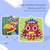 Handmade Material Animal Pompom Art Kit Educational Pompom Crafts Toy  Creative Play