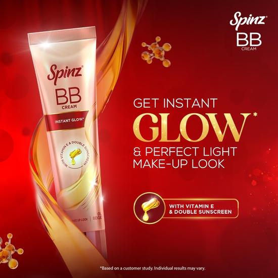 Spinz BB Cream|Instant Glow|Even Skin Tone & Natural Coverage|29g