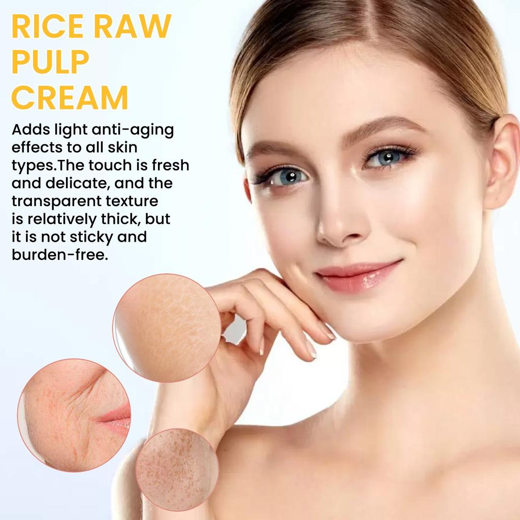 Rice Moisturizing Rice Puree Gel Rice Moisturizing Moisturizing Skin Shrinking Pores Rice Extract Moisturizing Smoothing Fine Lines 1PC