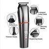 Rechargeable Hair Cutter Kit 6-In-1 USB Electric Razor Nose Hair Trimmer with Digital Display