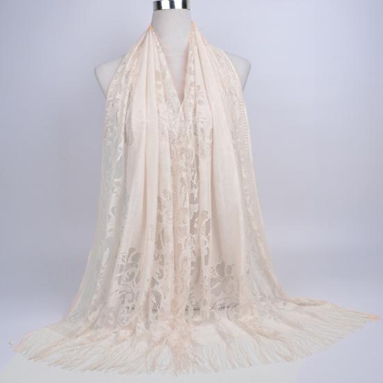 Women Chiffon Prayer Shawl Solid Color Versatile Turban Beach Towel Scarf Breathable Fabric Beach Towel Shawl