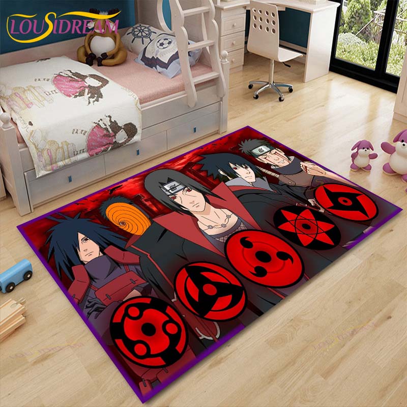 New Cartoon Naruto Carpets Kids Crawling Carpets Living Room Tea Table Mats Bedroom Rug Washable Floor Mats Household Area Mat