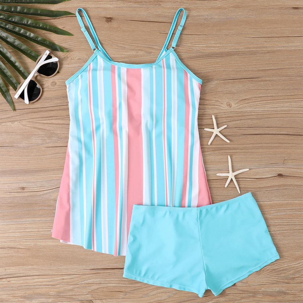 Женский сексуальный приталенный купальник с принтом на слинге и раздельном бикини плюс размер купальника (Два куска)