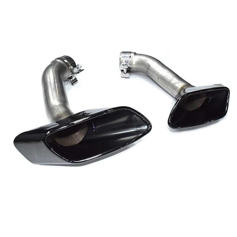 08-13 BMW X6 E71 Черный Квадратный Выхлопной Патрубок Глушитель из Нержавеющей Стали