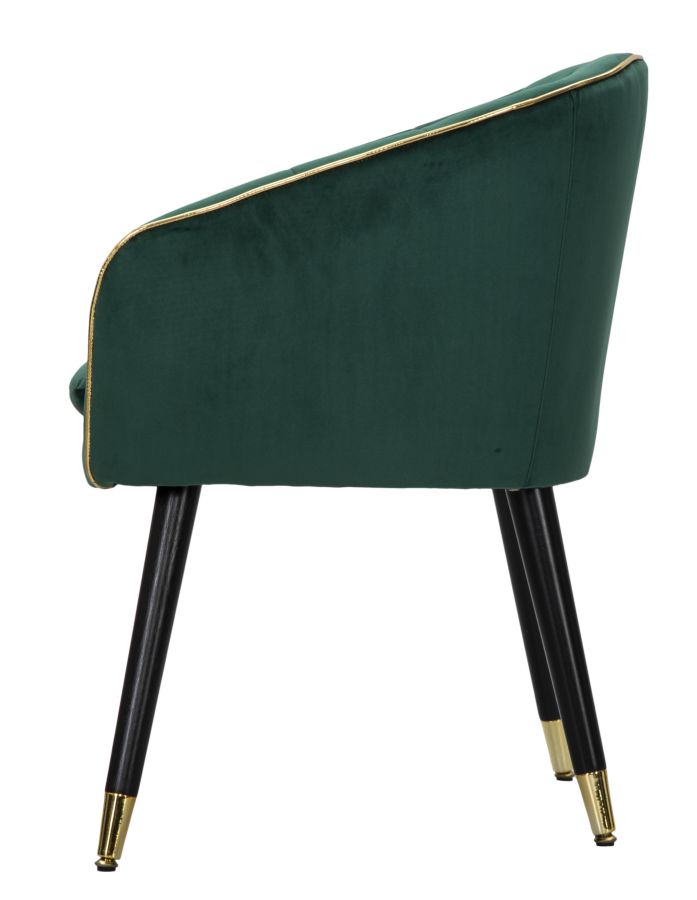 Armchair Paris Green Gold Cm 62X58X78