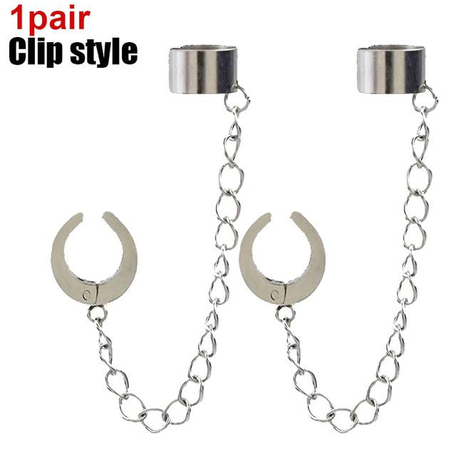 Серьги-гвоздики в стиле панк-крест с кисточками, женские интегрированные серьги-гвоздики, христианская готика, ювелирные изделия в стиле хип-хоп, металлическая цепочка, серьги-кольца, мужские серьги