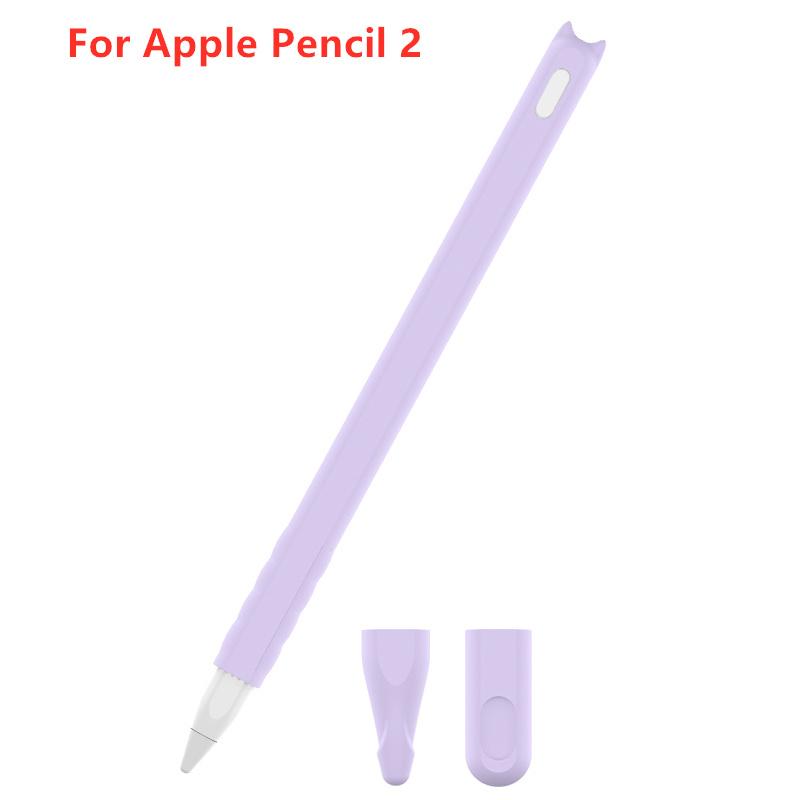Мягкий силиконовый чехол для Apple Pencil 2-го поколения, чехол для ручки, чехол-накладка для стилуса iPad, противоударный и противоскользящий, защитный чехол, аксессуары