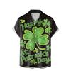Men'S Summer Shirt 3D Printing Fashion Casual Green Collection Loose Short Sleeve Shirt