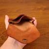 Distressed Leather Business Card Holder, Credit Cards Wallet for Men Slim Compact Vintage Card Holder Minimalist Card Organizer