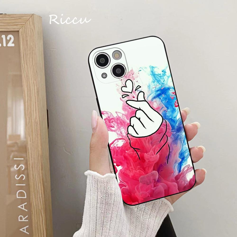 ДЛЯ iPhone 14 Чехол для телефона Fingertip Love 14 11 12 Pro 8 7 14 Plus X Pro 14 MAX 13 MINI XR XS iphone 14 13 Мягкие чехлы для телефонов