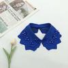 White Fake Collar for Women Shirt Blouse Necklace Candy Color False Collar Handmade Beads Detachable Sweater Collars Decor