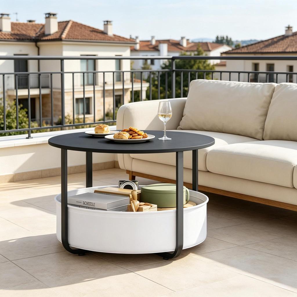 Snack Table, Round Sofa Table, Coffee Table, Side Table (only with side table)