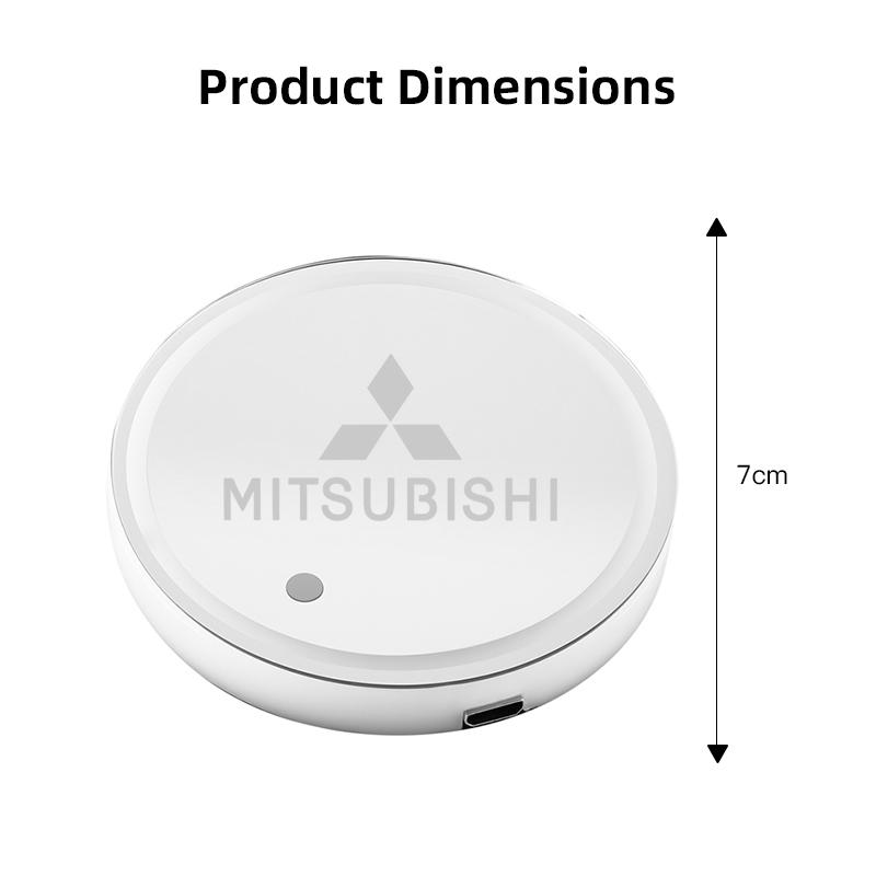 pdsh9 LED Car Cup Holder Light Luminous Coaster Water Cup Pad For Mitsubishi Lancer Ralliart ASX Mirage Pajero Xpander Attrage L200