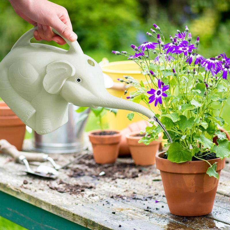2L Cute Elephant Shape Watering Pot Can Plant Outdoor Irrigation Gardening Flowers Tools Water Bottle Home Garden Supplies