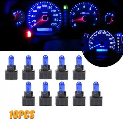 10 шт. Синие T5 SMD Автомобильные светодиодные лампы для приборной панели, приборной панели, внутреннего освещения, аксессуары
