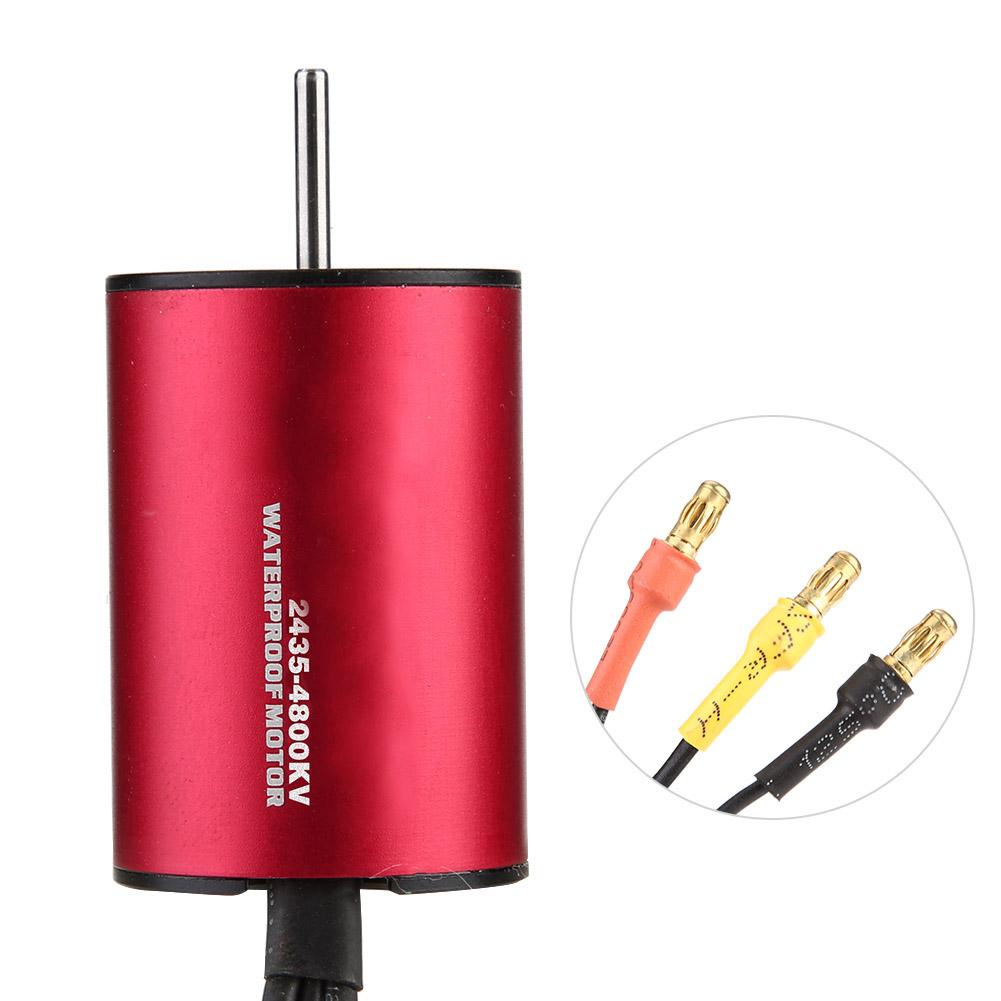 surpass KK Waterproof Series 2435 4500KV Sensorless Brushless Motor for 1 16 1 18 Car (4800KV)