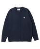 Beyond Closet Ilp Signature Wappen Мягкий круглый кардиган Темно-синий