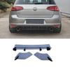 Для Volkswagen Golf 7 MK7 GTI 2014-2017 Стиль Maxton V2 Задний бампер Губа Диффузор Сплиттеры Глянцевый черный Bodykit