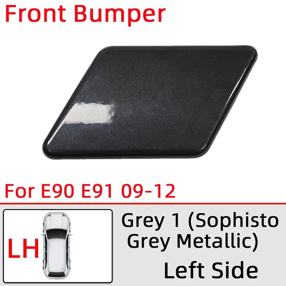 Headlamp Washer Nozzle Cover For BMW 320 325 328 330 335 E90 E91 LCI 2005-2008 2009-2012 Car Headlight Water Spray Lid Painted