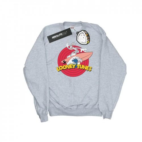 Looney Tunes Mens Bugs Bunny Surfing Sweatshirt