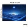 1pc Star Bethlehem Birth Scene Background - Durable polyester religious Wall decoration for Christmas, wedding, and anniversary