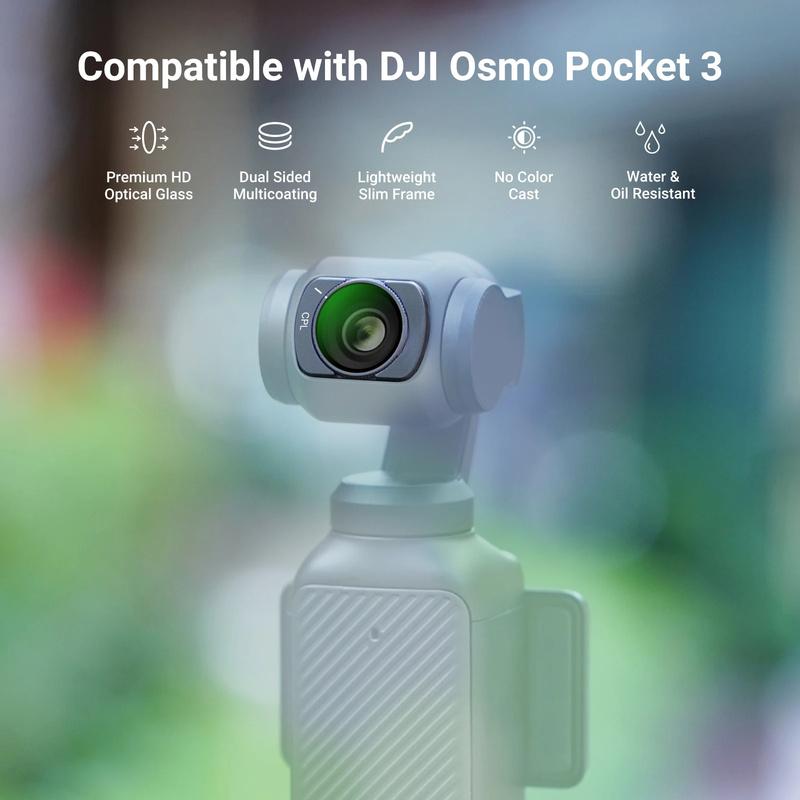 Magnetic HD ND & CPL Filter Set for DJI Osmo Pocket 3/4 Multi-Coated Anti-Glare Anti-Scratch Polarizing Camera Lens Accessories