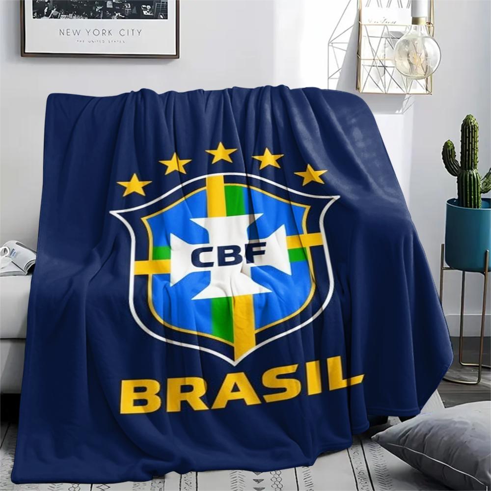1Pc Chesterfield F.C Print Flannel Blanket, High quality Comfortable for All Seasons, Home Decor, Warmth and Comfort, Perfect for Christmas GiftS
