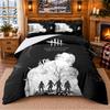 Dead by Daylight Pattern Bedding 3Pcs Set Bed Sheet And Pillowcases For Indoor Bedroom