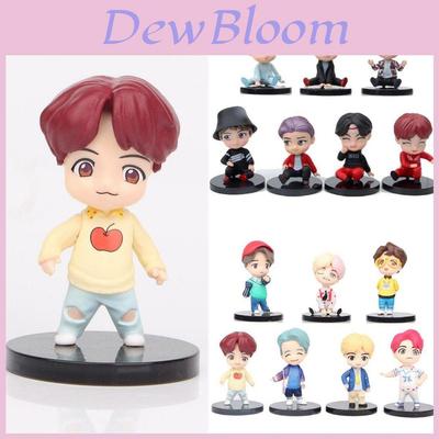 Очаровательный набор из 7 мини-фигурок Bts Tinytan с изображением Dynamite Bangtan Boys Для подарка и коллекции