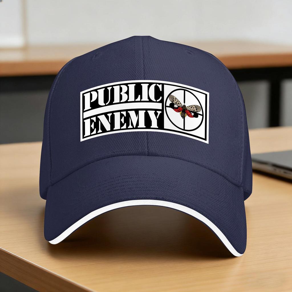 США Рэп-команда Public Enemy Бейсболка Теннисный Скейт Регулируемая Тракерская Шляпа Стритвир Бейсбольные Кепки