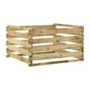 VidaXL Garden Composter with Slats 120x120x70cm Impregnated Pine Wood 316060