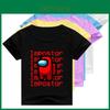 Impostor Us Among Tshirt Children Summer Round Neck Print Casual Short Sleeve