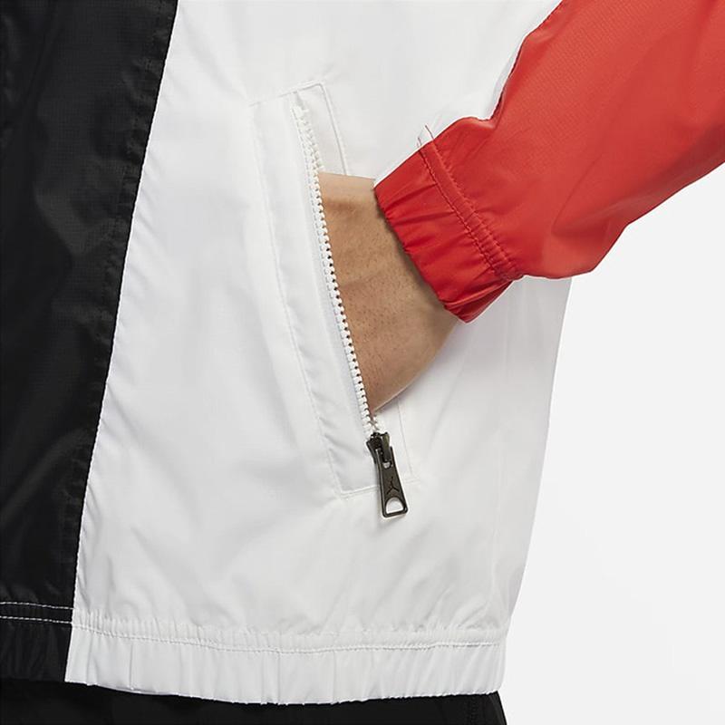 Air Jordan Colorblock Splicing Stand Collar Woven Jacket Black Men's DB3707-100
