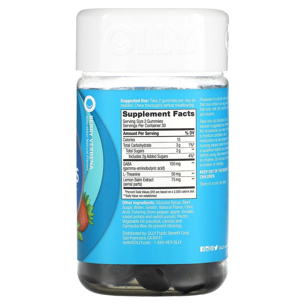 Goodbye Stress, Berry Verbena, 60 Gummies