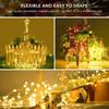 12/22 м солнечные гирлянды для улицы, водонепроницаемые, на солнечной энергии, медная проволока, гирлянды для свадьбы, вечеринки, рождественской елки