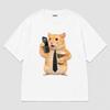 Workday Hamster Meme Daily Commute Streetwear T Shirt Unisex Loose Oversized Casual Streetwear Cotton Summer Graphic Tee