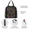 Geometry Dash Insulated Lunch Bag for Kids School Cooler Thermal Food Box Tote Portable Lunch Boxes Container