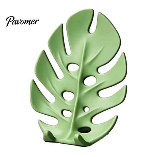 Monstera Leaf Phone Stand 3D Printed Holder, Cute Desktop Cell Stand, Decorative Tropical Creative Gift for Coworkers Mount Home and Office, Vertical