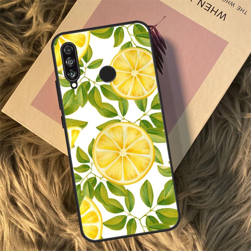 Фрукты Лимон Для Huawei Nova Y90 Y60 Y61 Y70 Y72 Y73 Y91 3i 7i 8i 11i 12i 9 10 SE P20 P30 P40 Lite Чехол